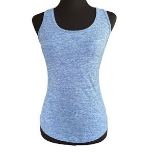 Buff Bunny Spacedye Blue Racerback Tank Top,Size Small, Yoga Workout Running Gym